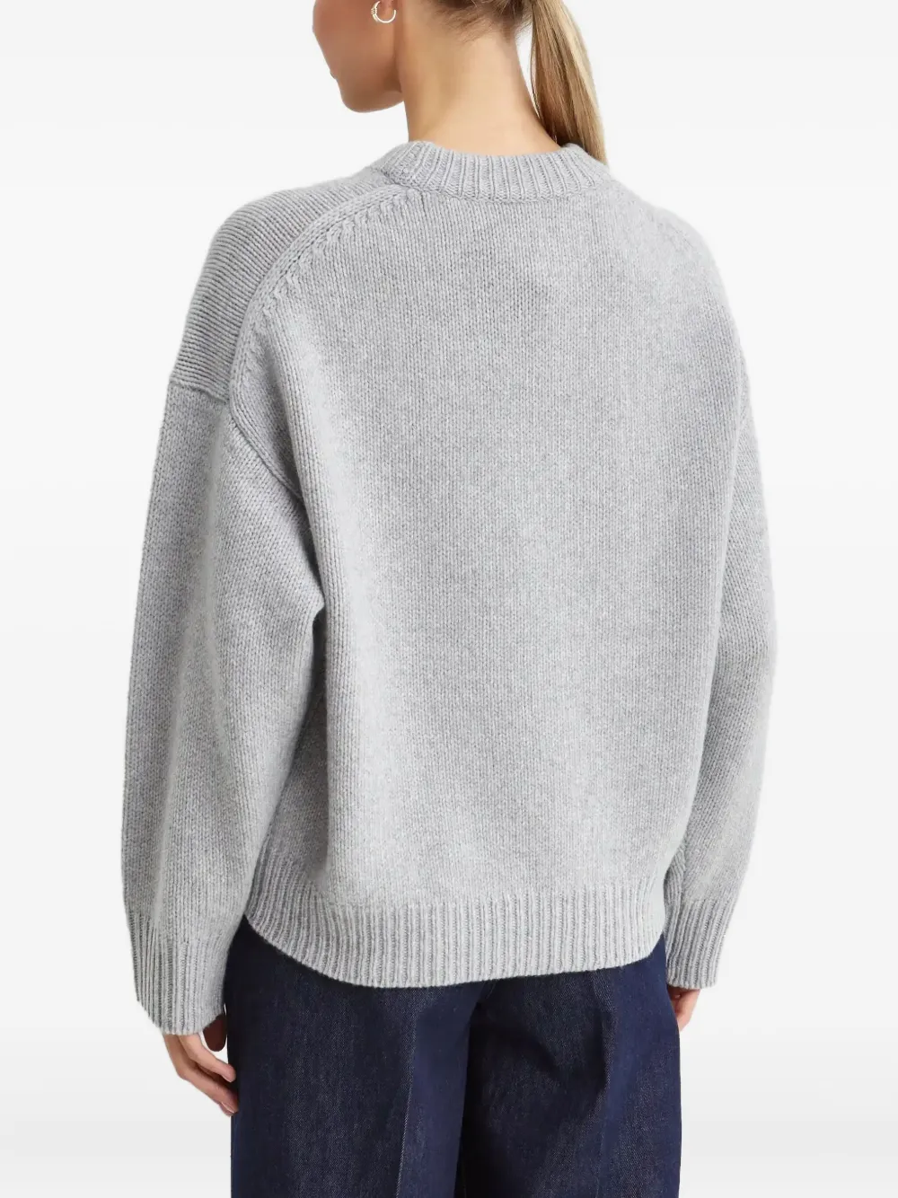 Theory Trui met hoge hals Grijs