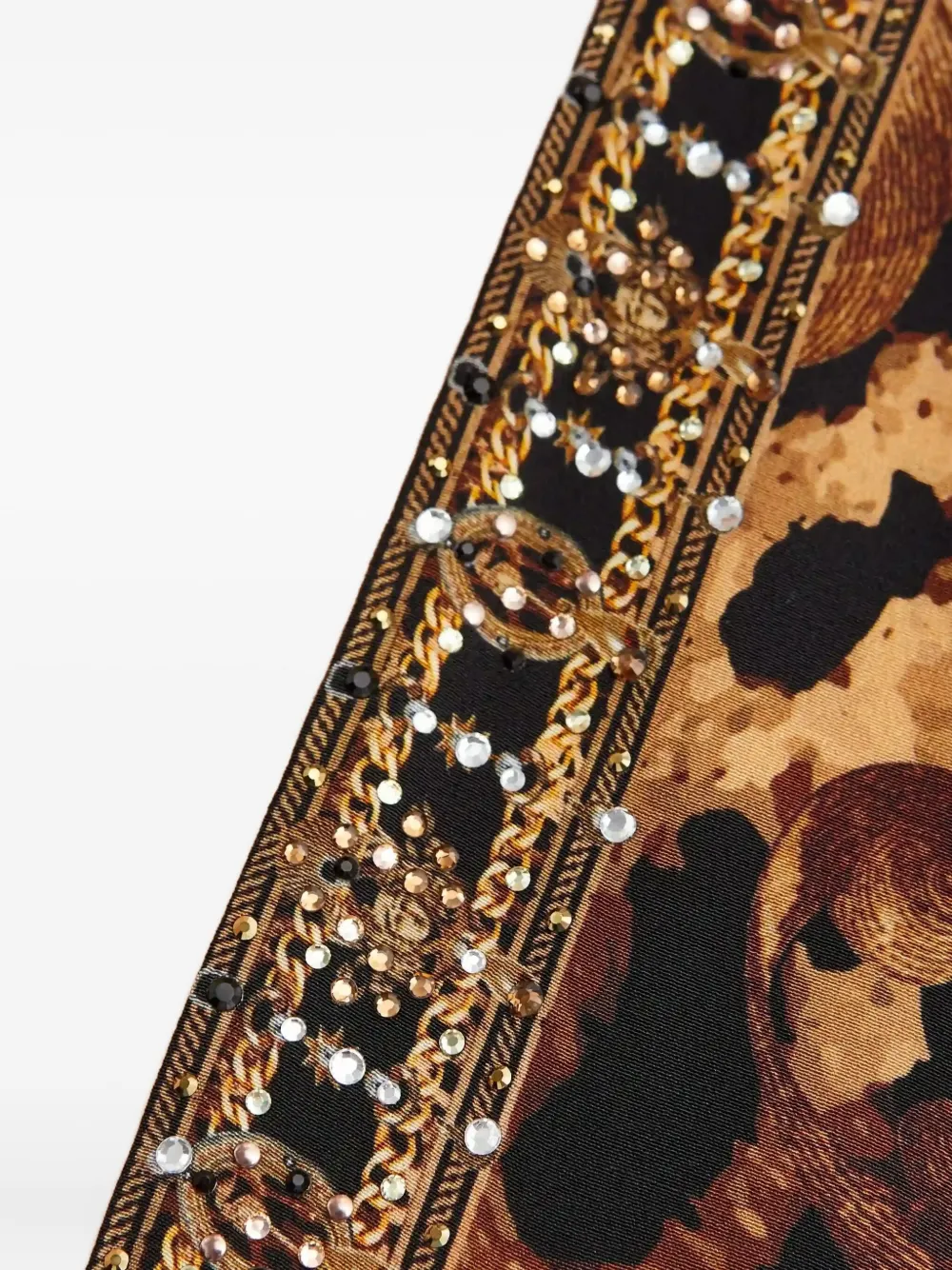 Camilla Maxi-jurk met V-hals Zwart