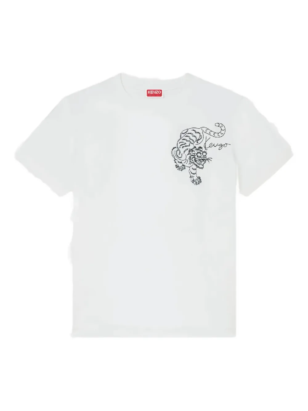 Kenzo playera con tigre bordado | blanco | Image 1