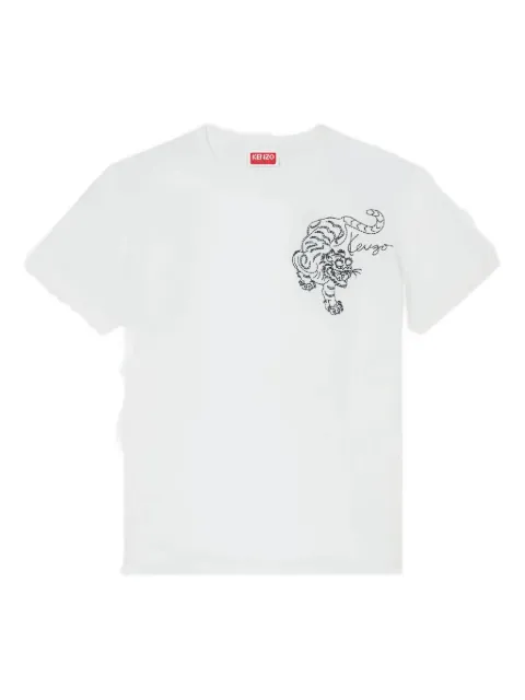Kenzo embroidered-tiger T-Shirt