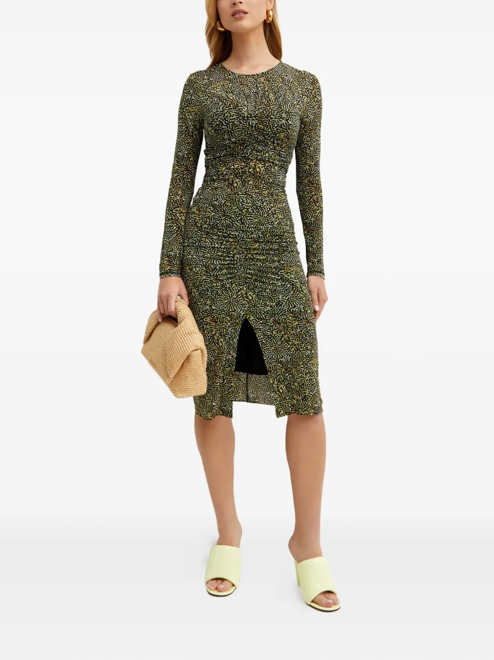 Isabel Marant Ruched Blouse In Green