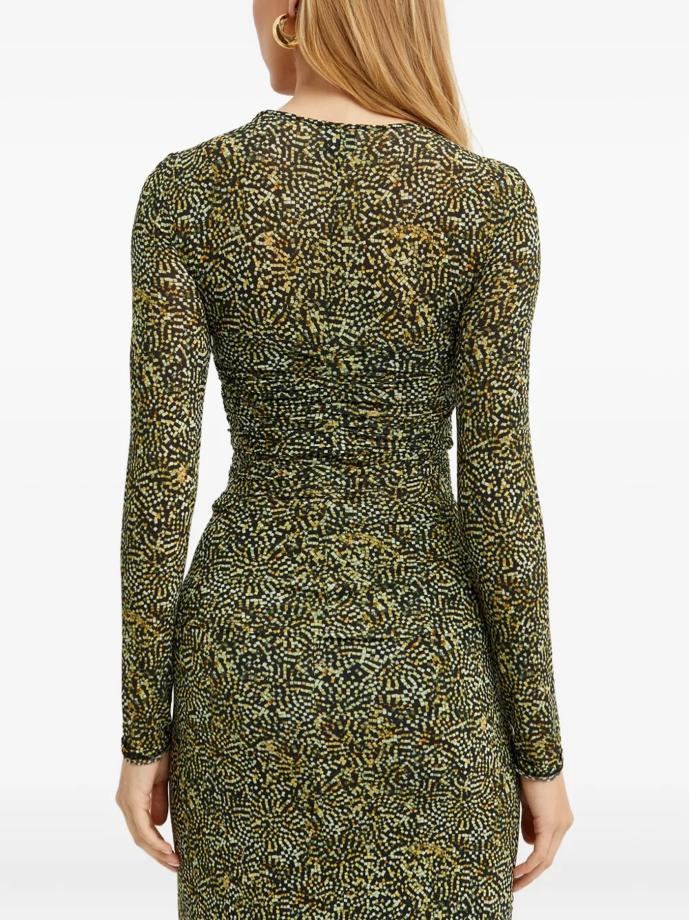 Isabel Marant Ruched Blouse In Green
