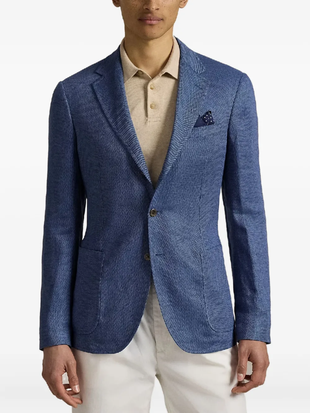 Polo Ralph Lauren Jack met enkele rij knopen Blauw