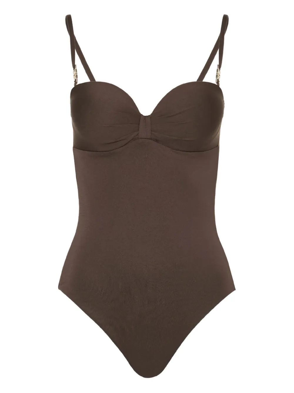 Max Mara Chantal Swimsuit In Brown
