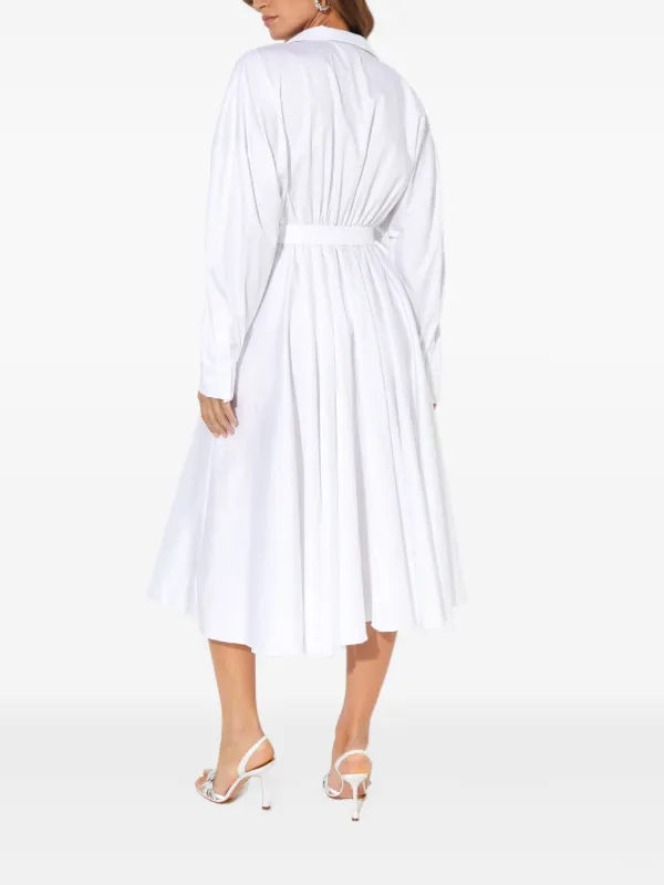 white long dress with sleeves Miss Lola