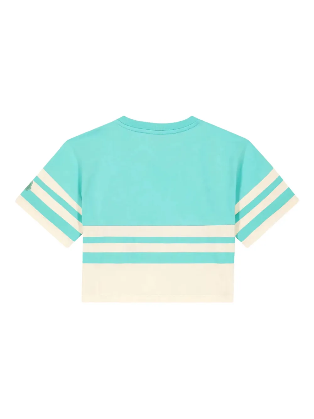 Moncler Enfant T-shirt met logostreep Blauw