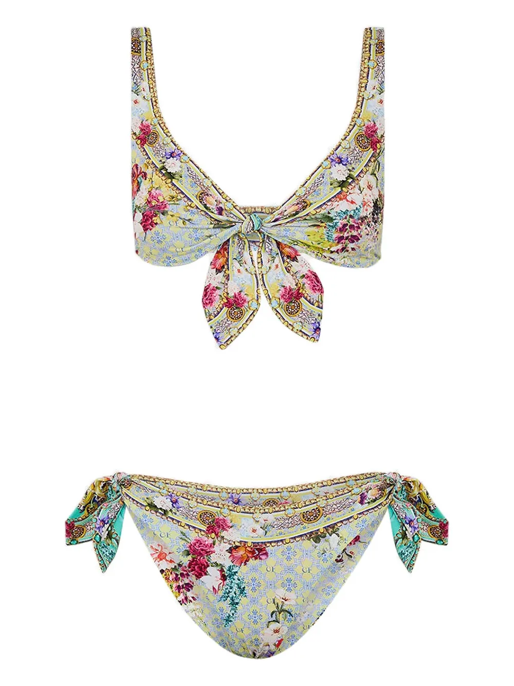Camilla Gardens Of Queluz Bikini Set In Gray