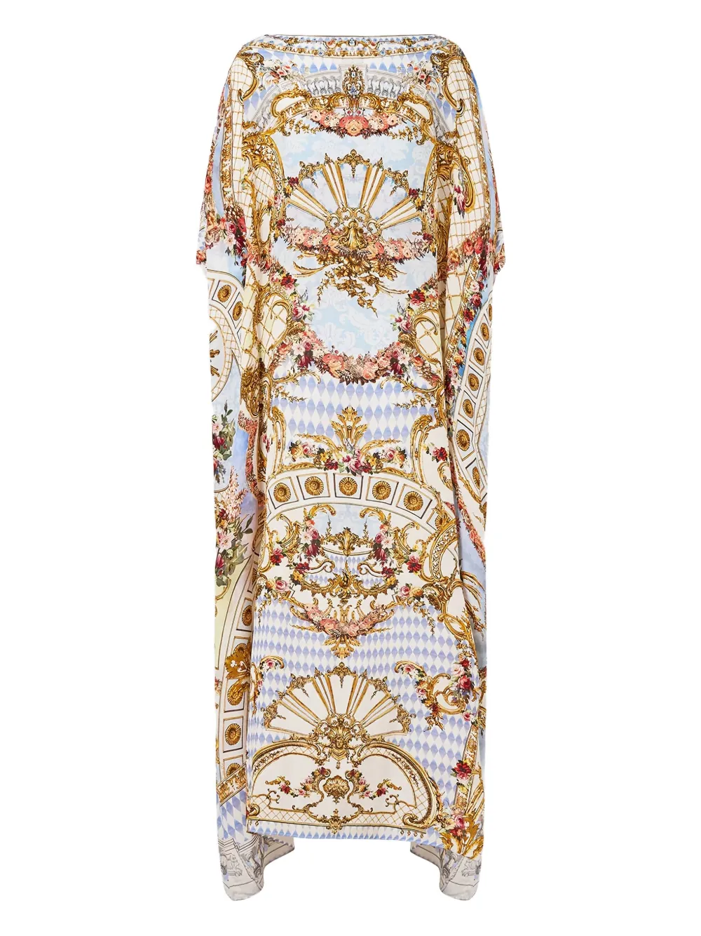 Camilla Throne Games Silk Tunic In Multi