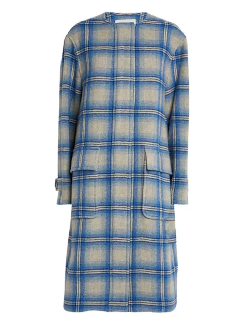 ISABEL MARANT plaid-pattern wool coat