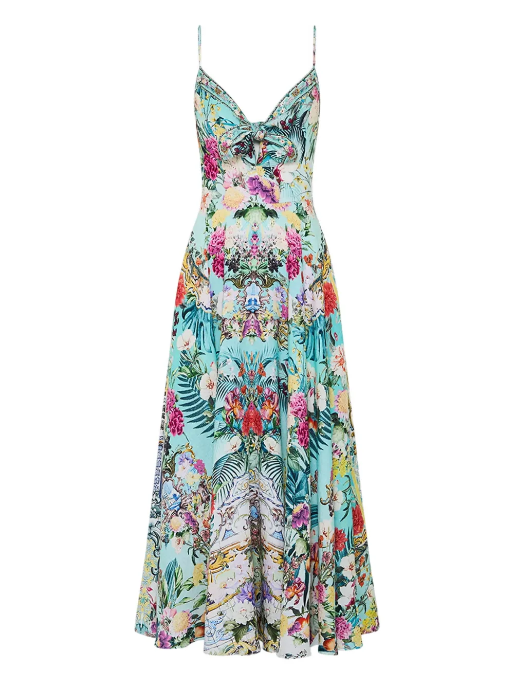 Camilla floral-pattern maxi dress - Blu