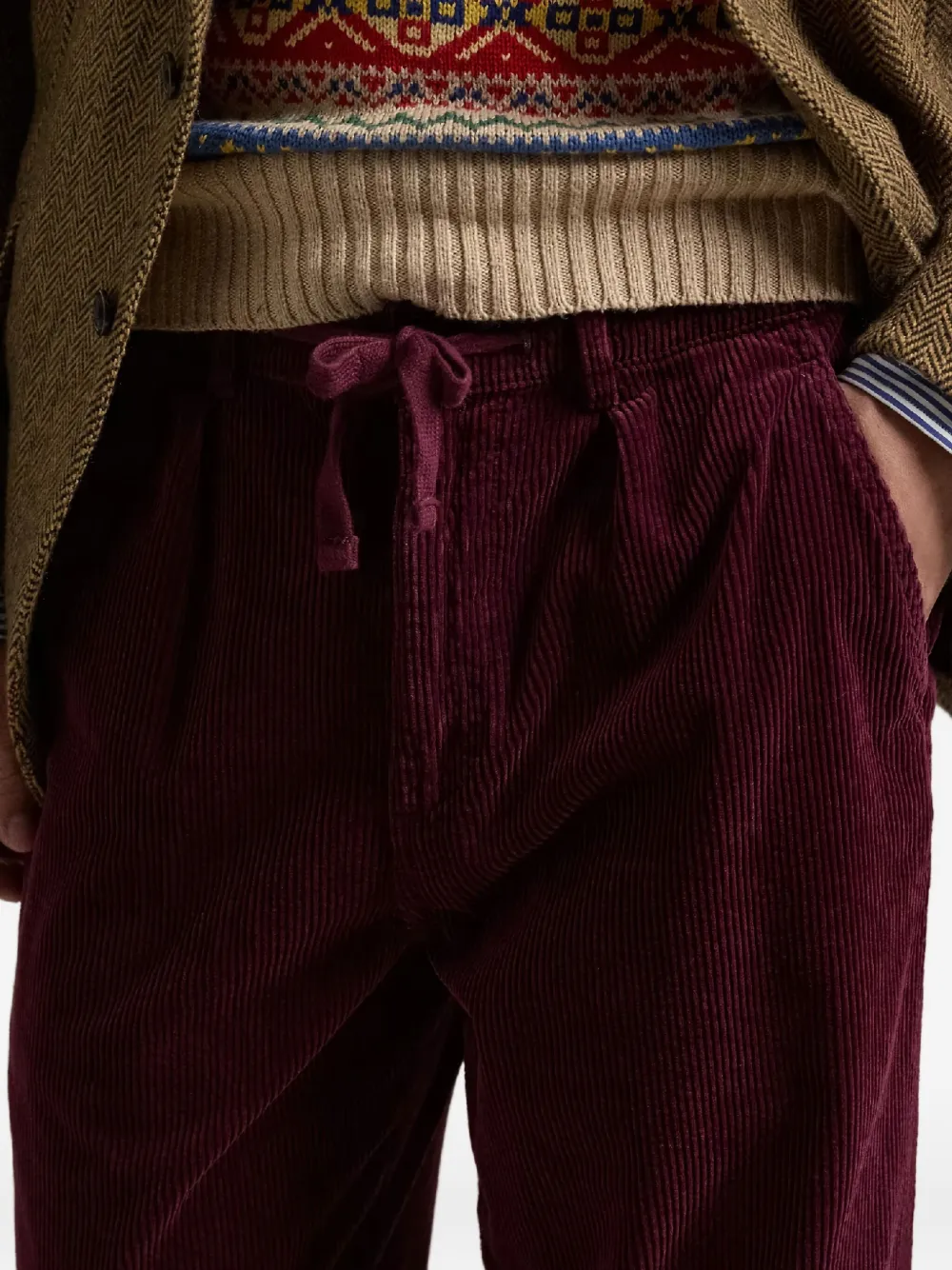 Polo Ralph Lauren Ribfluwelen broek Rood