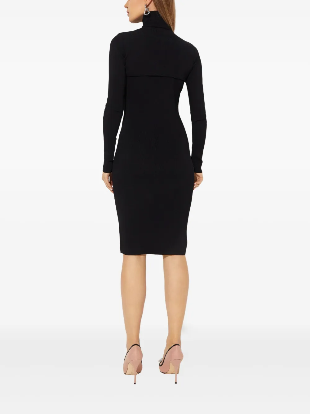 Yves Salomon Uitgesneden jurk Zwart