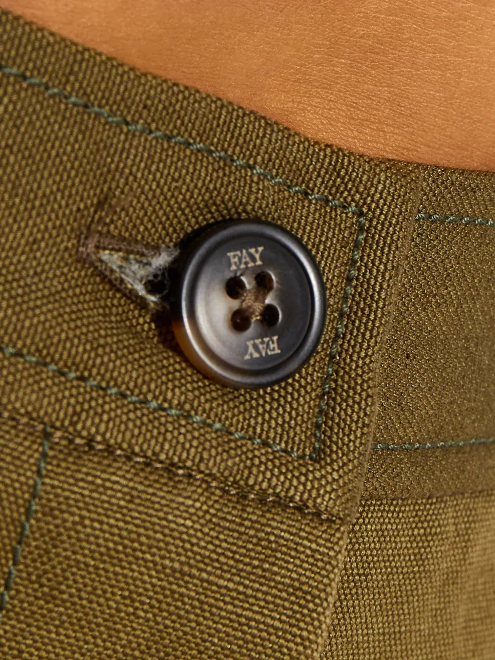 Fay Cropped broek Groen