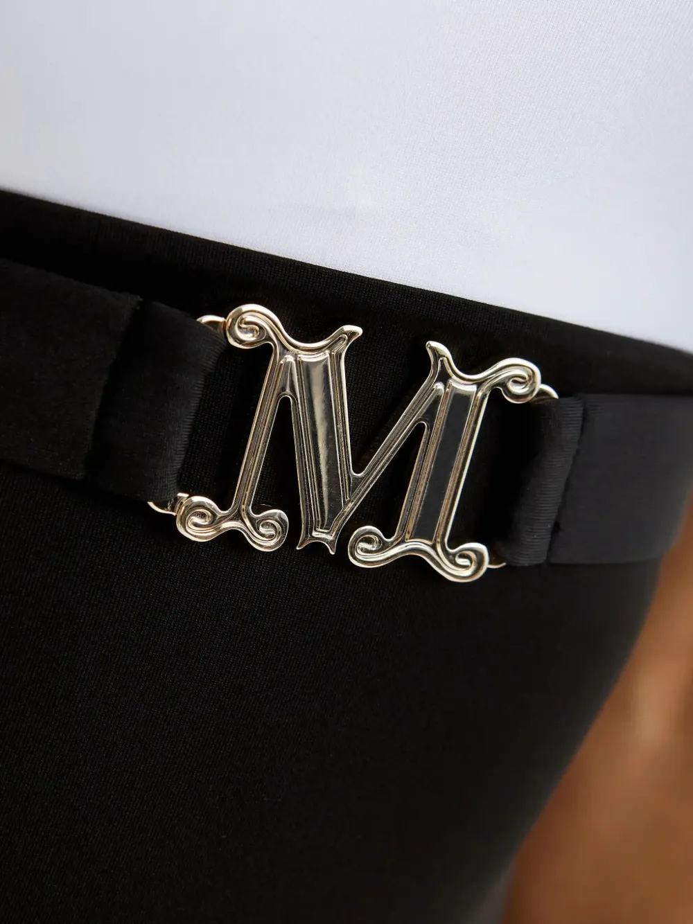 Max Mara Carlotta One-shoulder Swimsuit In Black