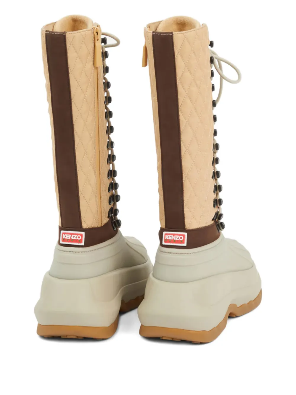 Kenzo x Hunter laarzen met gewatteerd patroon Beige