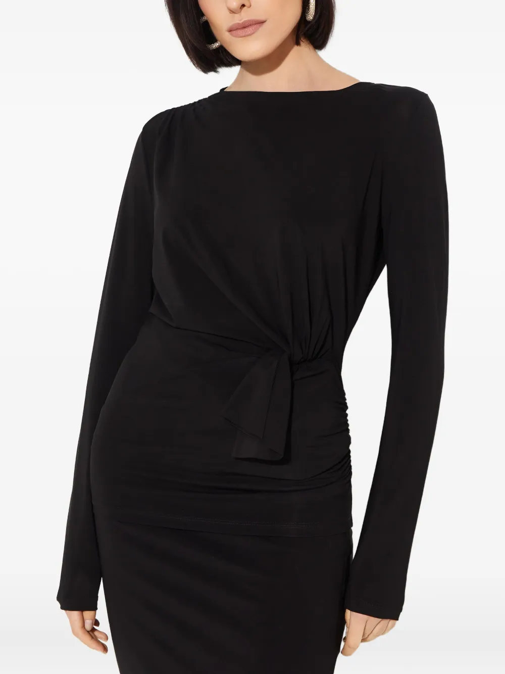 Nina Ricci Long-sleeves Blouse In Black