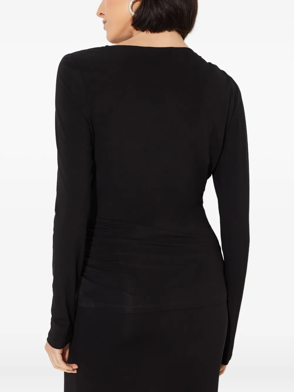 Nina Ricci Long-sleeves Blouse In Black