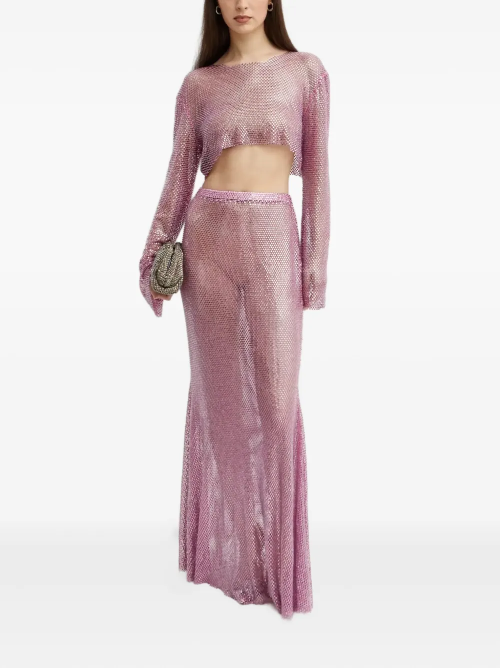 Santa Brands crystal-embellished top - Roze