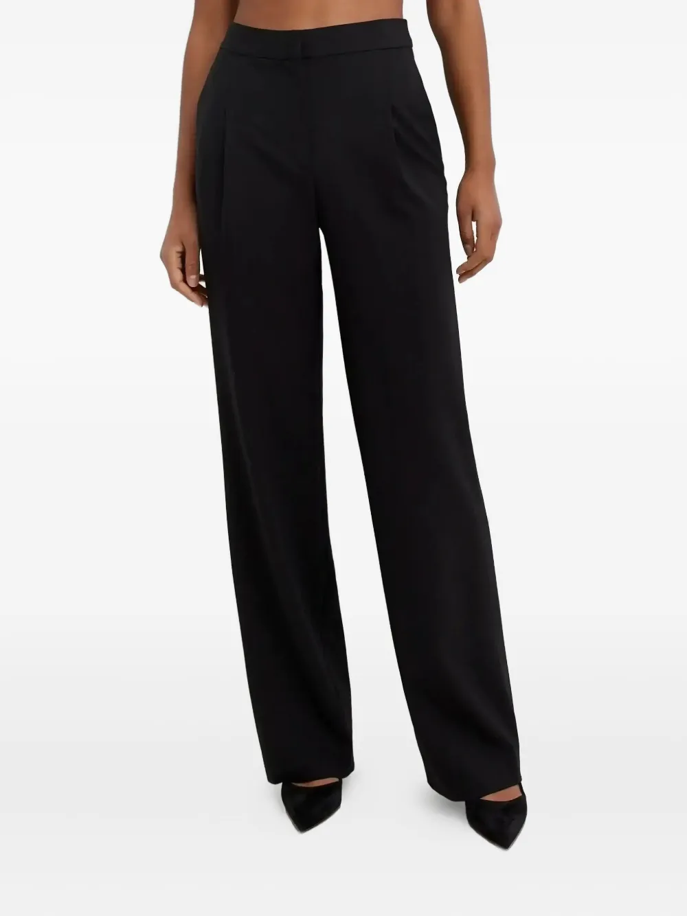 LouLou de Saison Broek met geplooid detail - Zwart