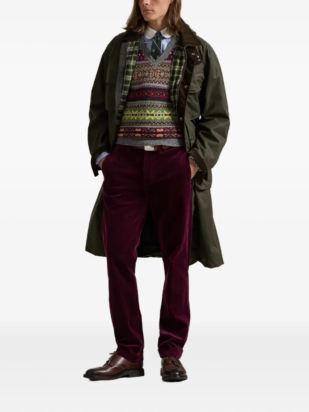 Polo Ralph Lauren Ribfluwelen broek Rood