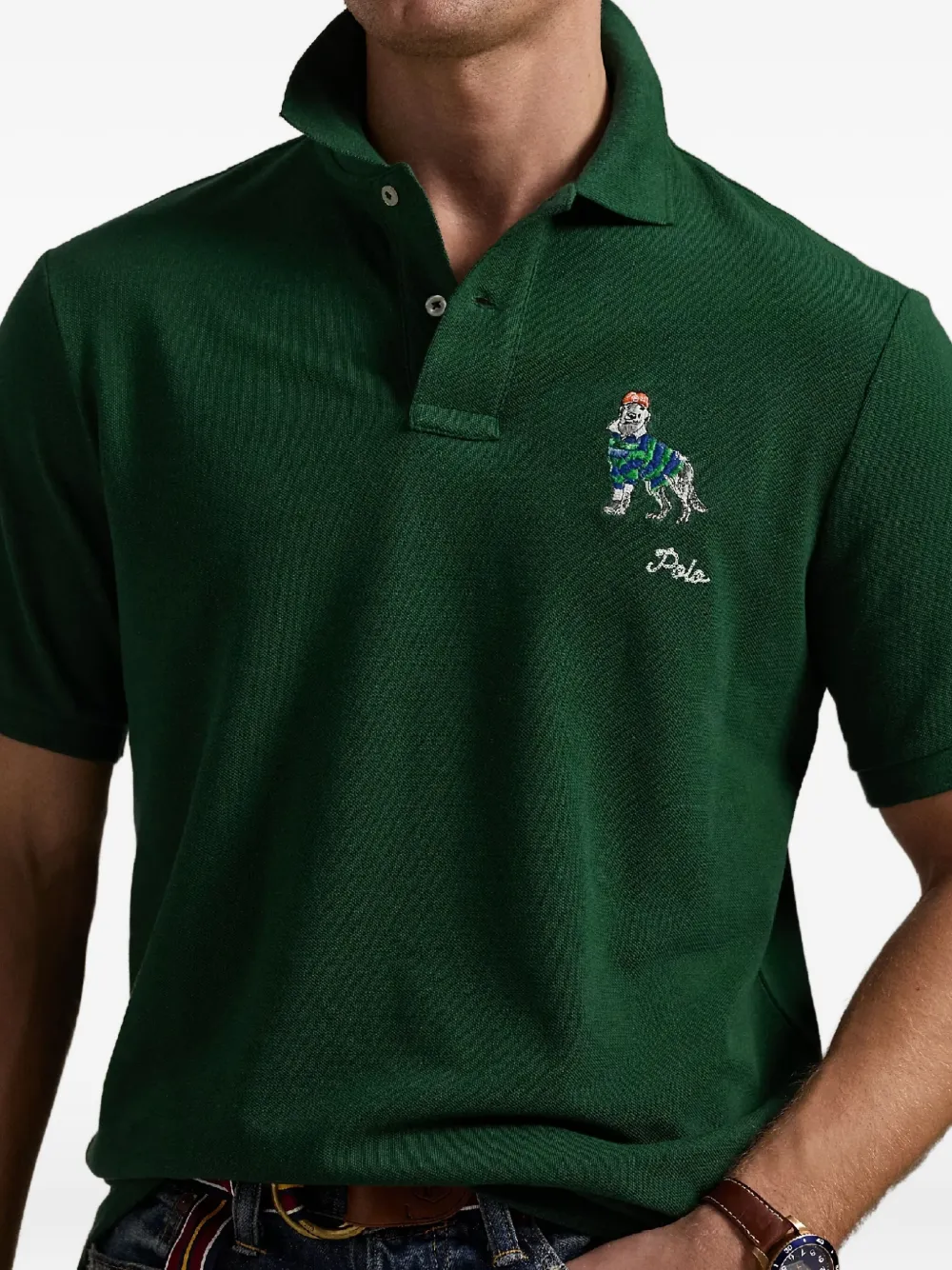 Polo Ralph Lauren Poloshirt met geborduurd detail Groen