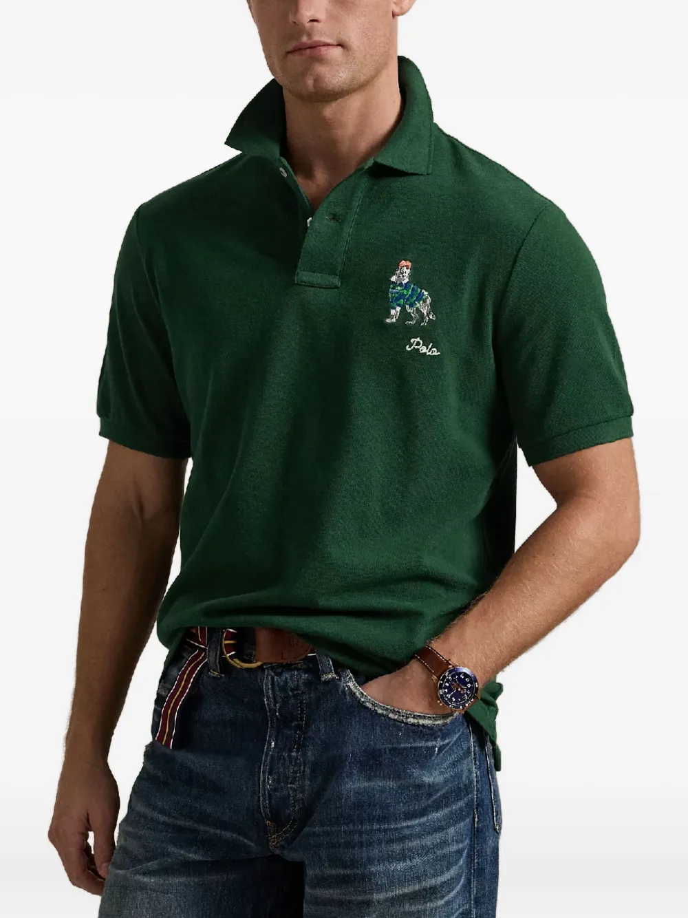 Polo Ralph Lauren Poloshirt met geborduurd detail Groen
