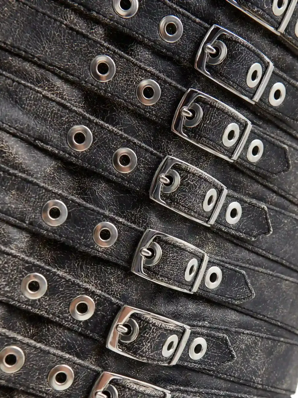 Manokhi Dita rok verfraaid met gesp Grijs