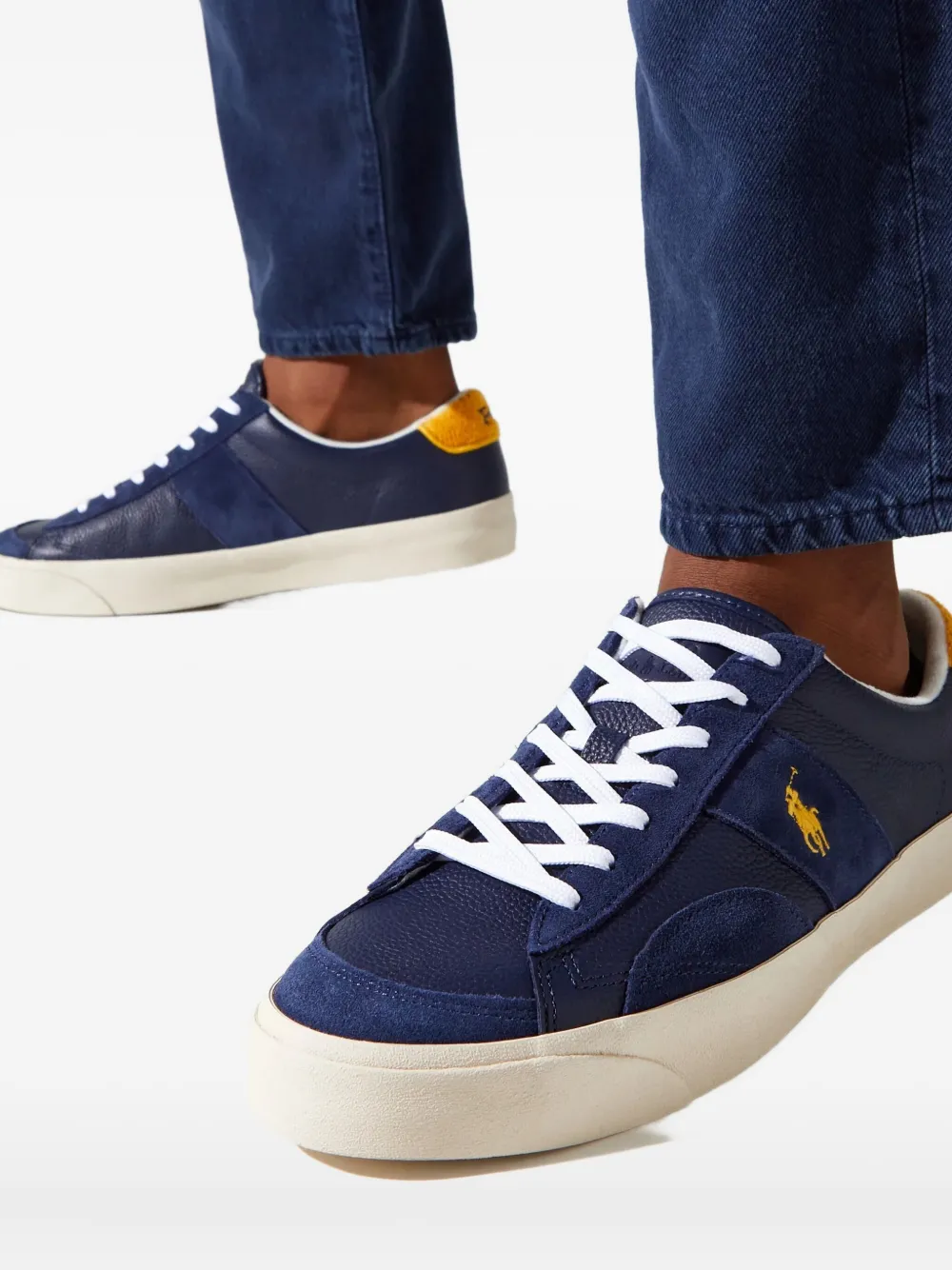 Polo Ralph Lauren Logo Sneakers In Black