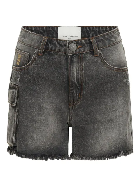 One Teaspoon Legends frayed cargo shorts
