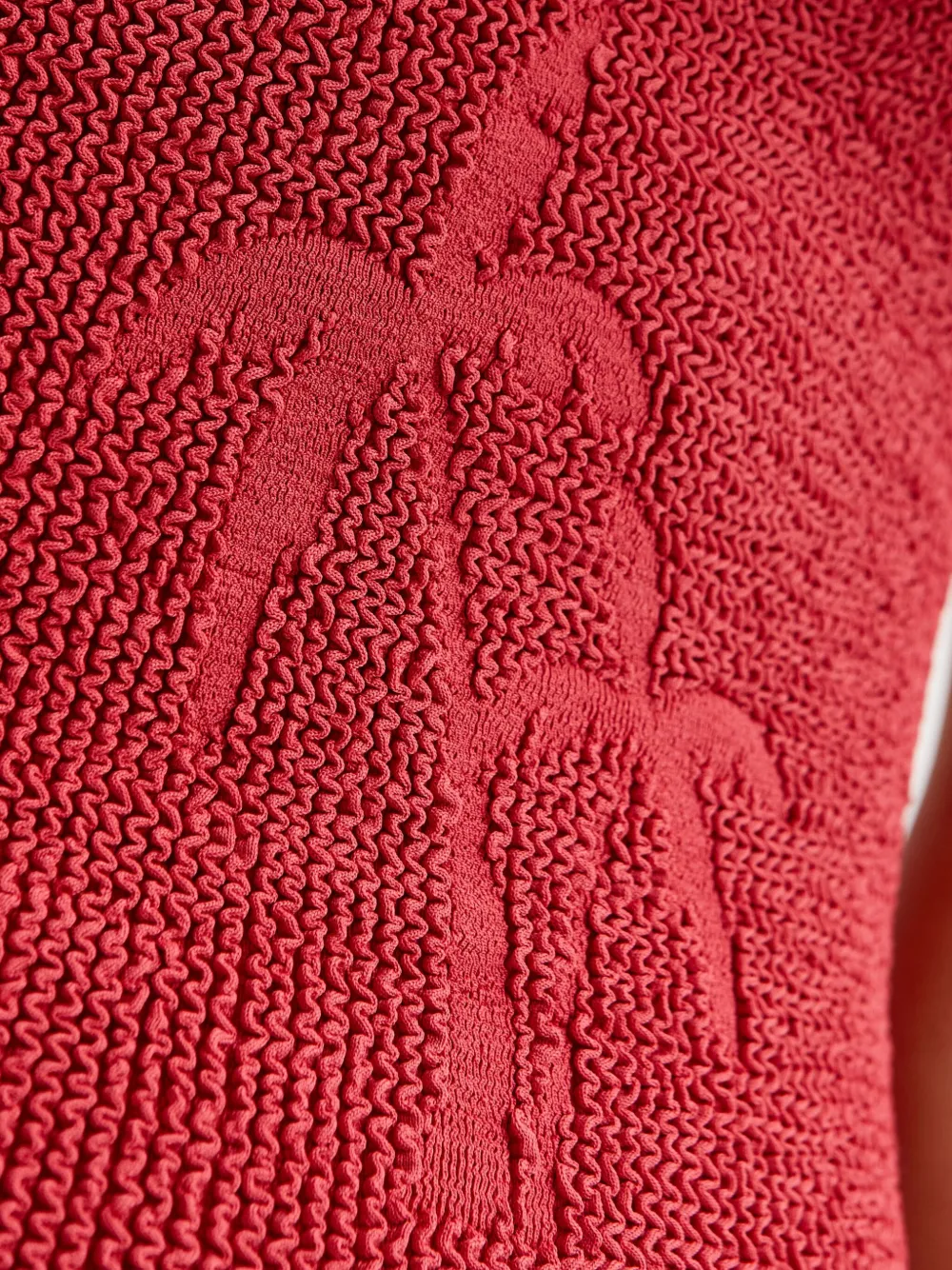 Bond-eye Imogen palmjurk met halternek Rood