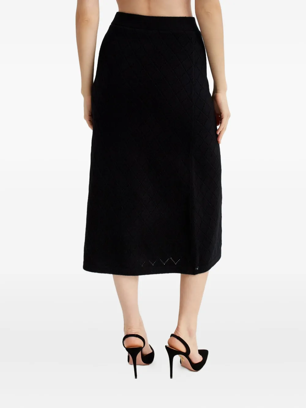 Zimmermann Openwork Mini Skirt In Black