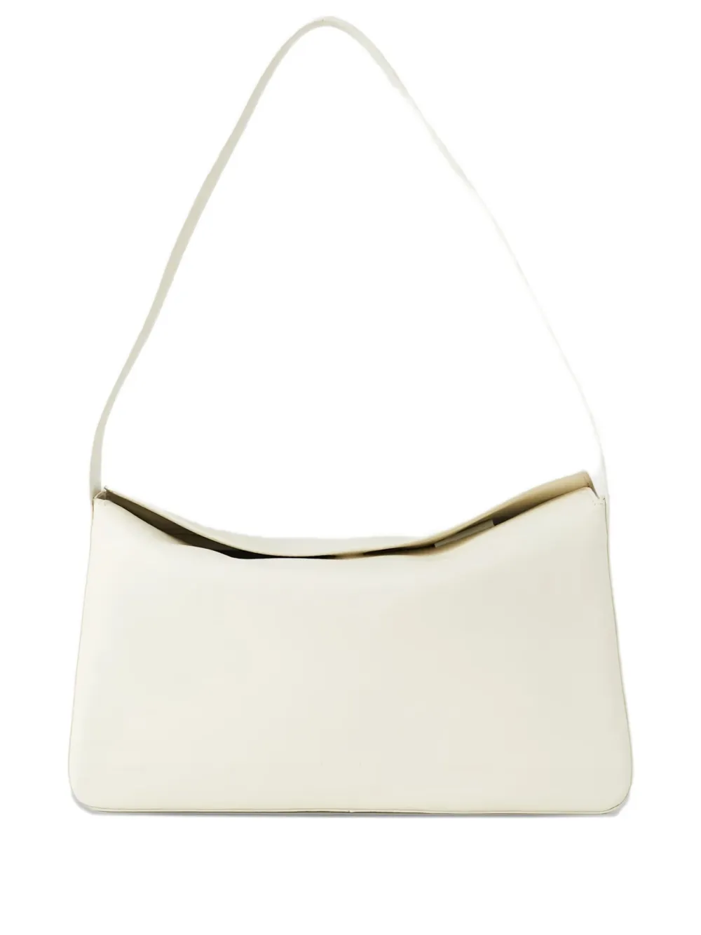 Aesther Ekme Soft Leather Shoulder Bag In White