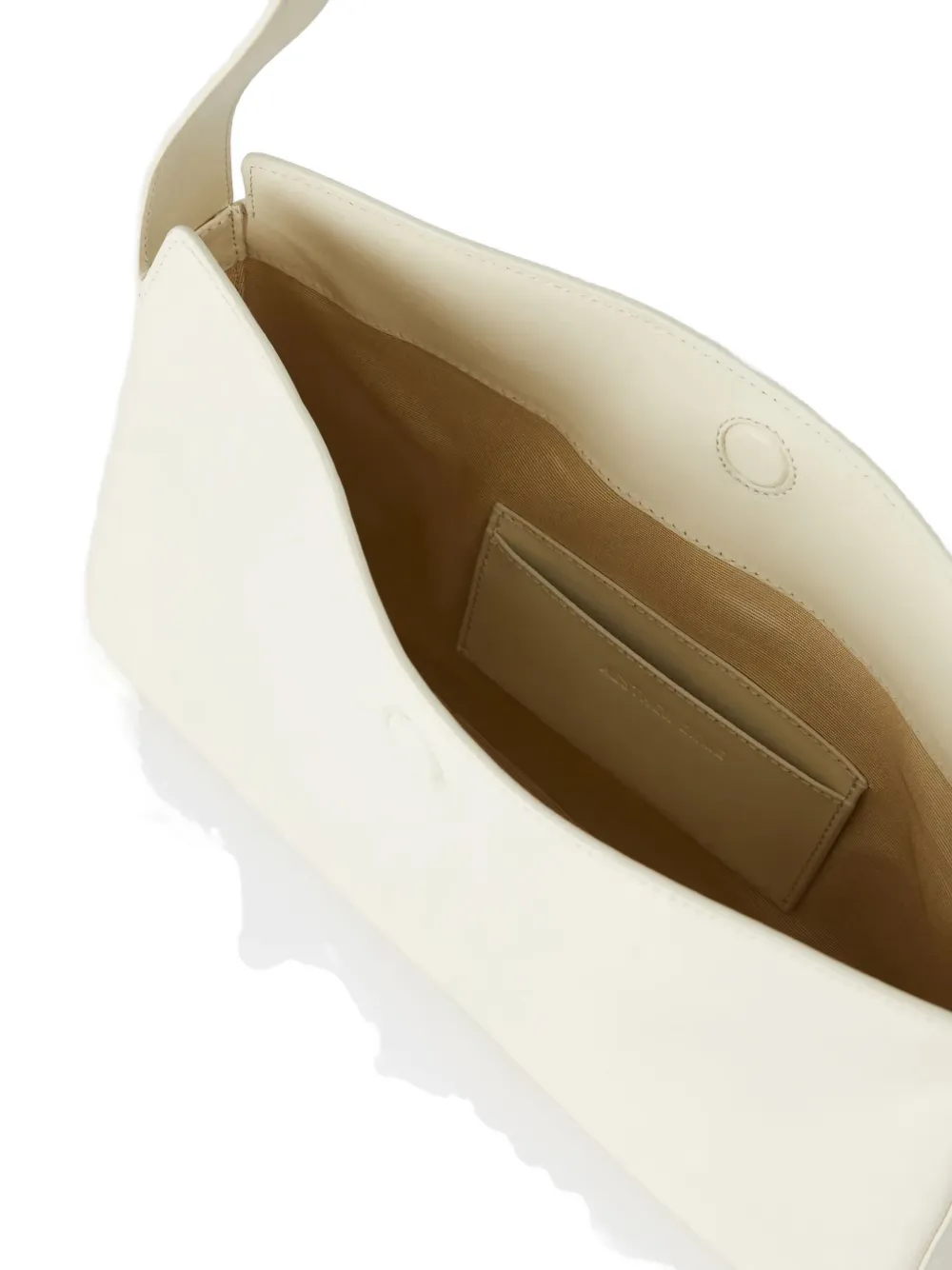 Aesther Ekme Soft Leather Shoulder Bag In White