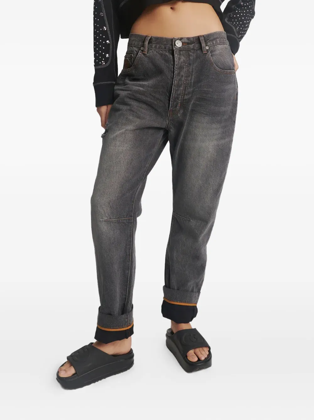 One Teaspoon Bandit Jeans In Gray