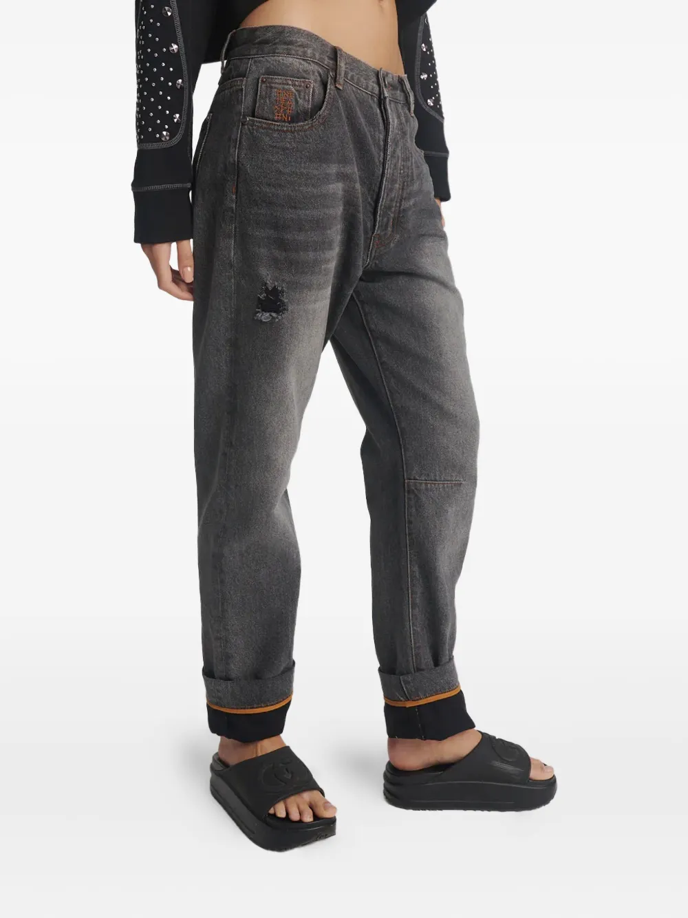 One Teaspoon Bandit Jeans In Gray
