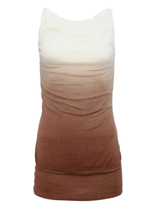 Aya Muse Ombr Mini Dress - Brown