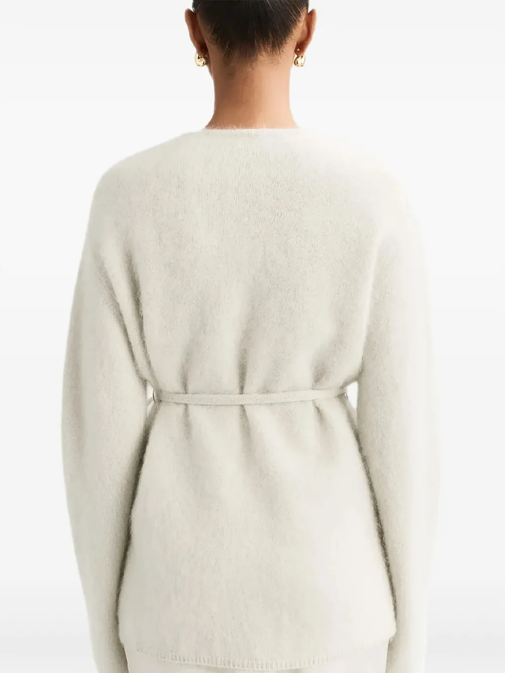 Soft Goat Vest met V-hals Beige