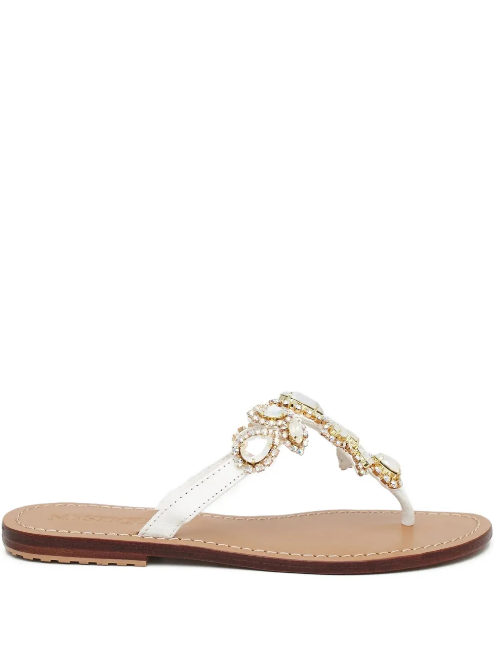 Mystique Crystal-embellished Sandals In Brown