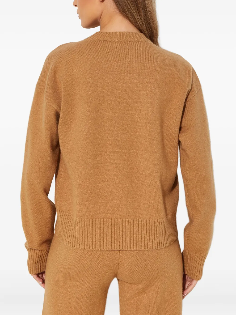 Yves Salomon Sweater met ronde hals Bruin