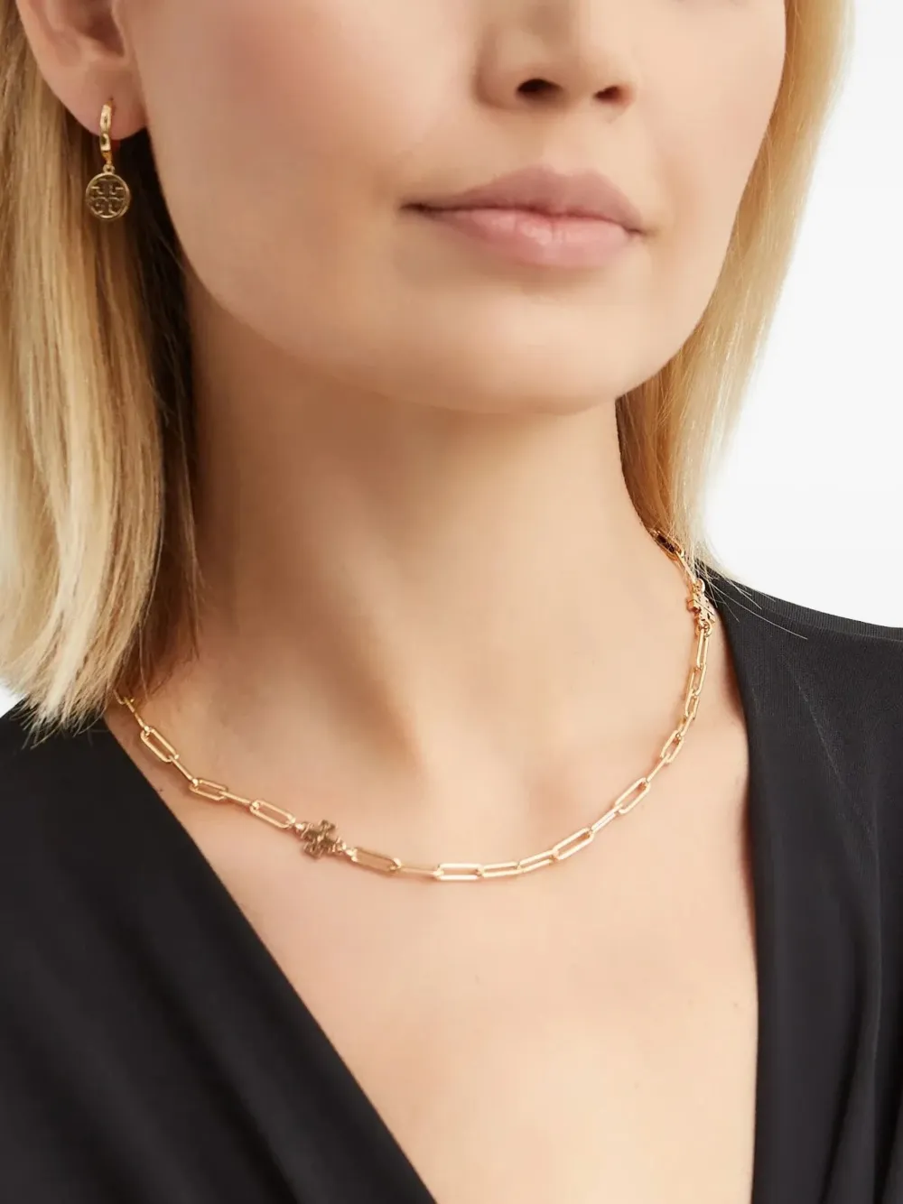 Tory Burch Good Luck schakelhalsketting - Goud