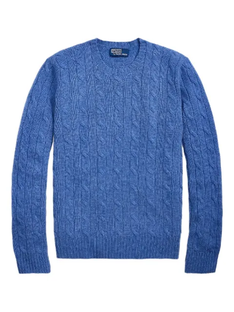 Polo Ralph Lauren suéter en tejido de ochos con cuello redondo