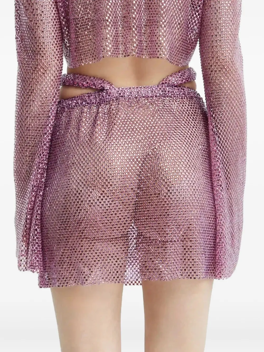 Santa Brands Mini-rok verfraaid met kristallen Paars