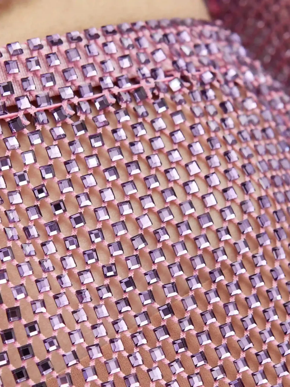 Santa Brands Mini-rok verfraaid met kristallen Paars