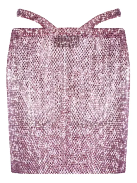 Santa Brands falda corta con detalles de cristal