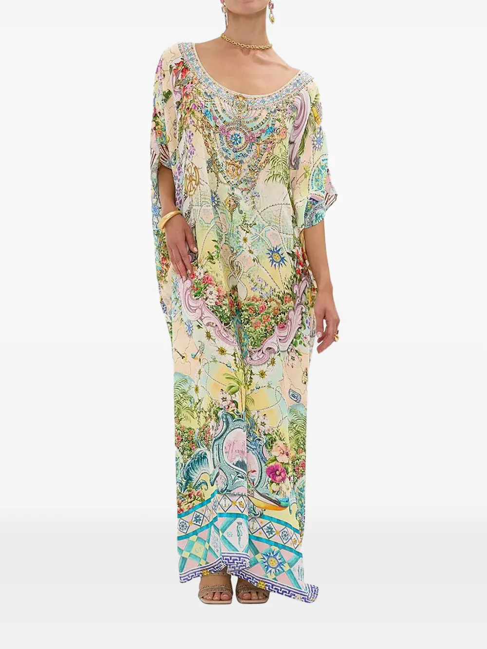 Camilla crystal-embellished patterned tunic | Beach Dresses | Image 2