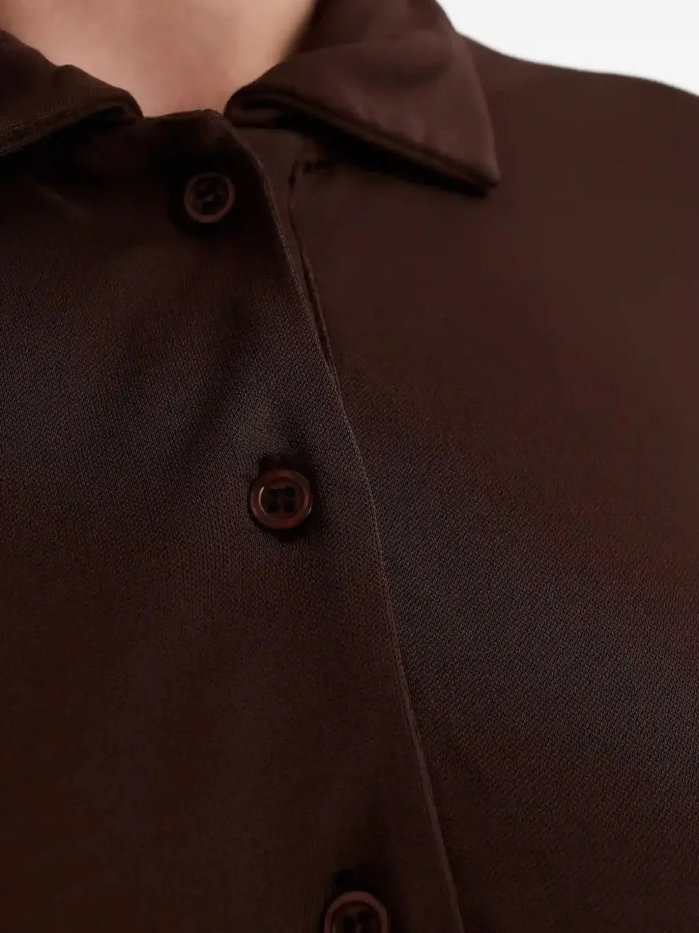 Aya Muse Polotop met knopen Bruin