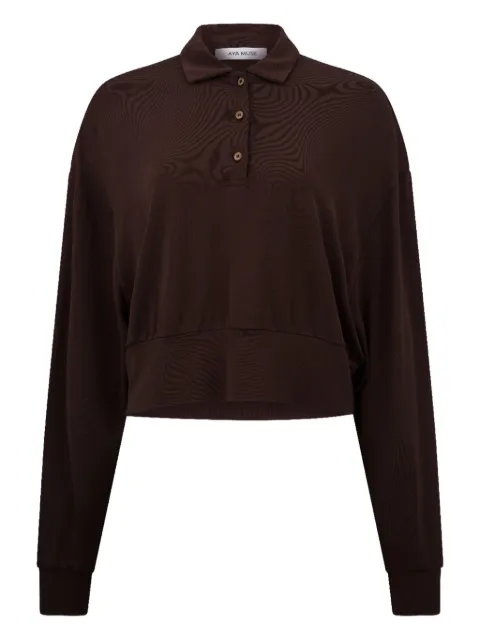 Aya Muse buttoned polo top