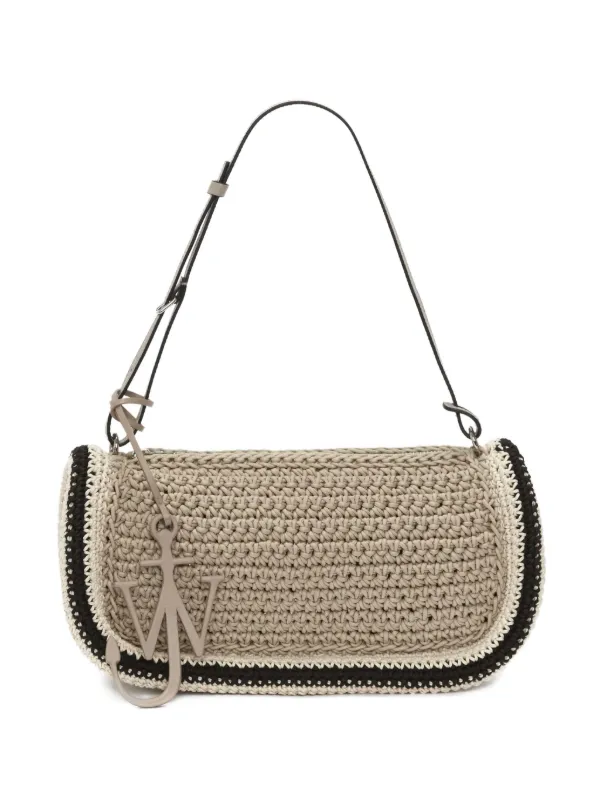 JW Anderson Bumper-15 Crochet Tote Bag in Neutrals