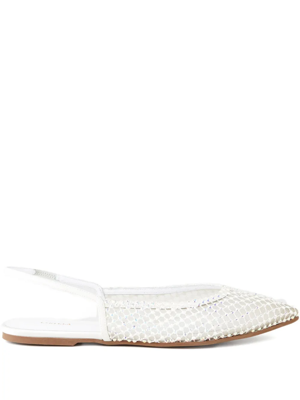 Le Silla Gilda mesh flat pumps | White | Image 1