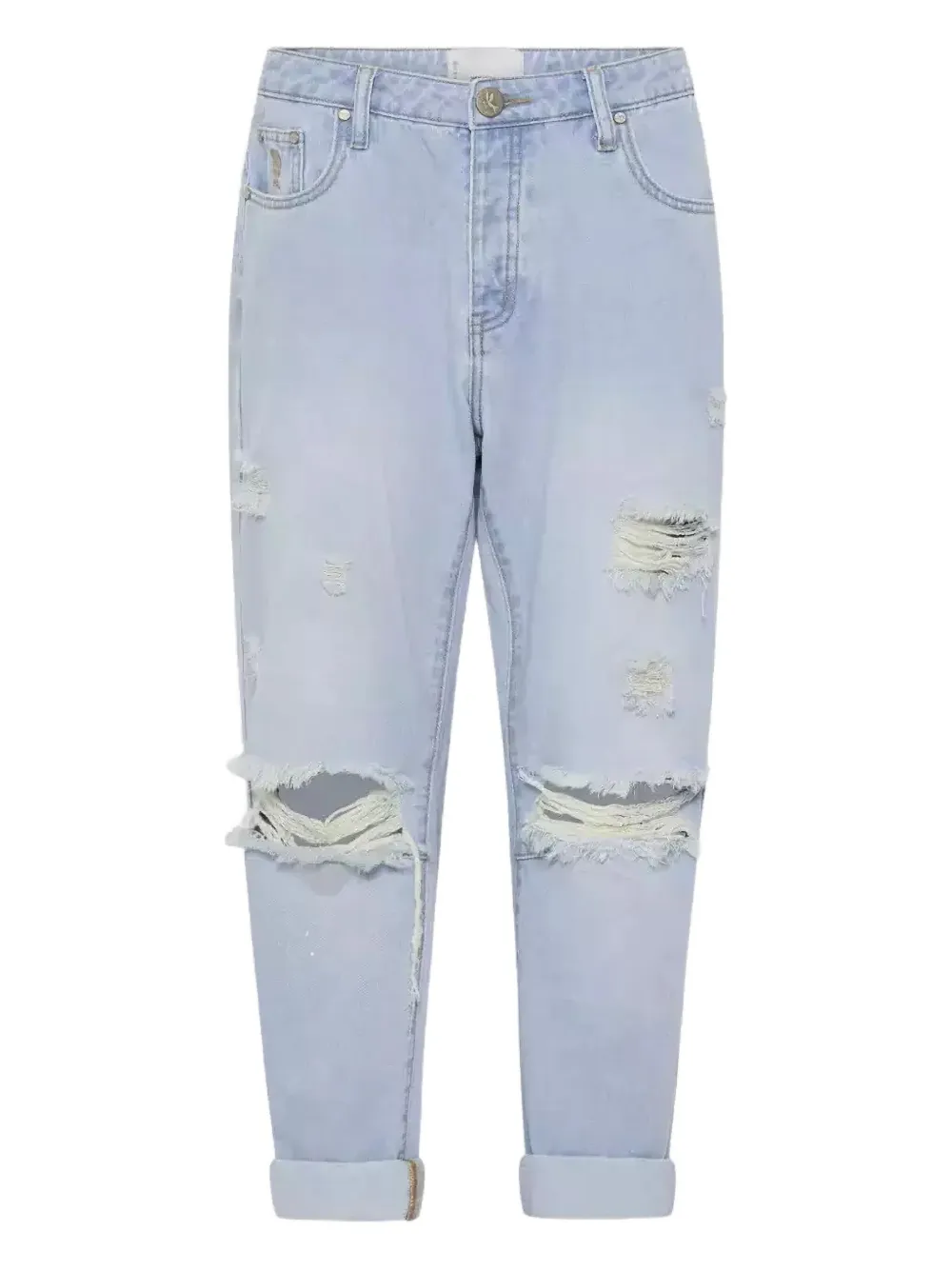 One Teaspoon distressed five-pocket jeans | Blue | Image 1